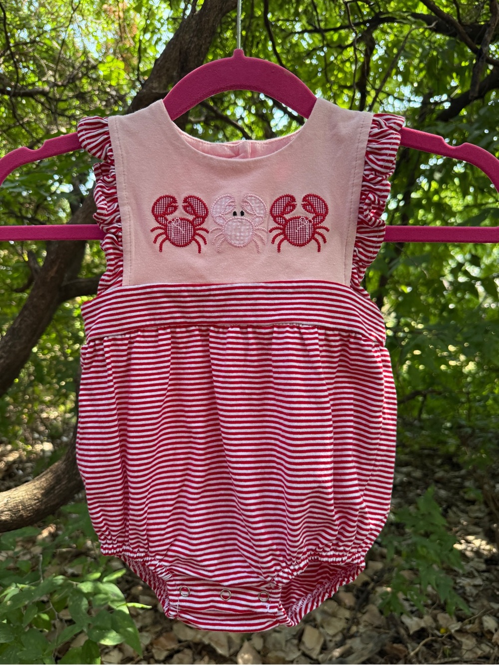 Embroidered Baby Bubble Crabby Days 💖🦀